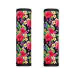 Exotic Hibiscus Flowers Pattern Print Handle Covers