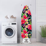 Exotic Hibiscus Flowers Pattern Print Ironing Board Cover