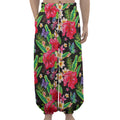 Exotic Hibiscus Flowers Pattern Print Lantern Pants