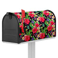 Exotic Hibiscus Flowers Pattern Print Mailbox Cover