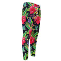 Exotic Hibiscus Flowers Pattern Print Men's Compression Pants