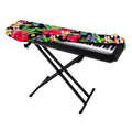 Exotic Hibiscus Flowers Pattern Print Piano Keyboard Cover