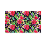 Exotic Hibiscus Flowers Pattern Print Polyester Flag