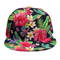 Exotic Hibiscus Flowers Pattern Print Snapback Cap