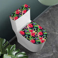 Exotic Hibiscus Flowers Pattern Print Toilet Lid And Tank Cover Set