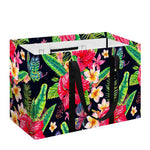 Exotic Hibiscus Flowers Pattern Print Utility Tote Bag