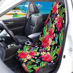 Exotic Hibiscus Flowers Pattern Print Waterproof Car Seat Cover