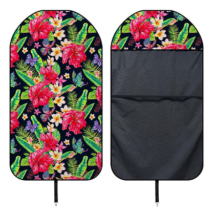 Exotic Hibiscus Flowers Pattern Print Waterproof Car Seat Cover