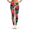 Exotic Hibiscus Flowers Pattern Print Women's Leggings