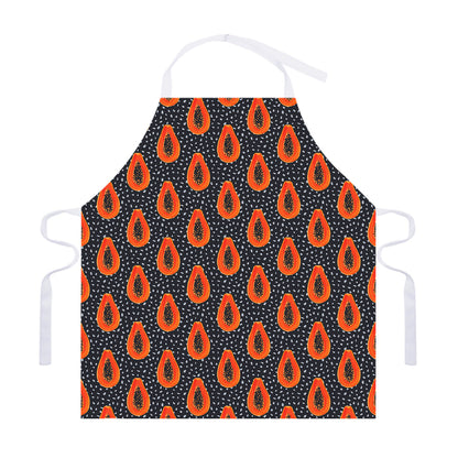 Exotic Papaya Pattern Print Adjustable Apron