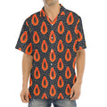 Exotic Papaya Pattern Print Aloha Shirt