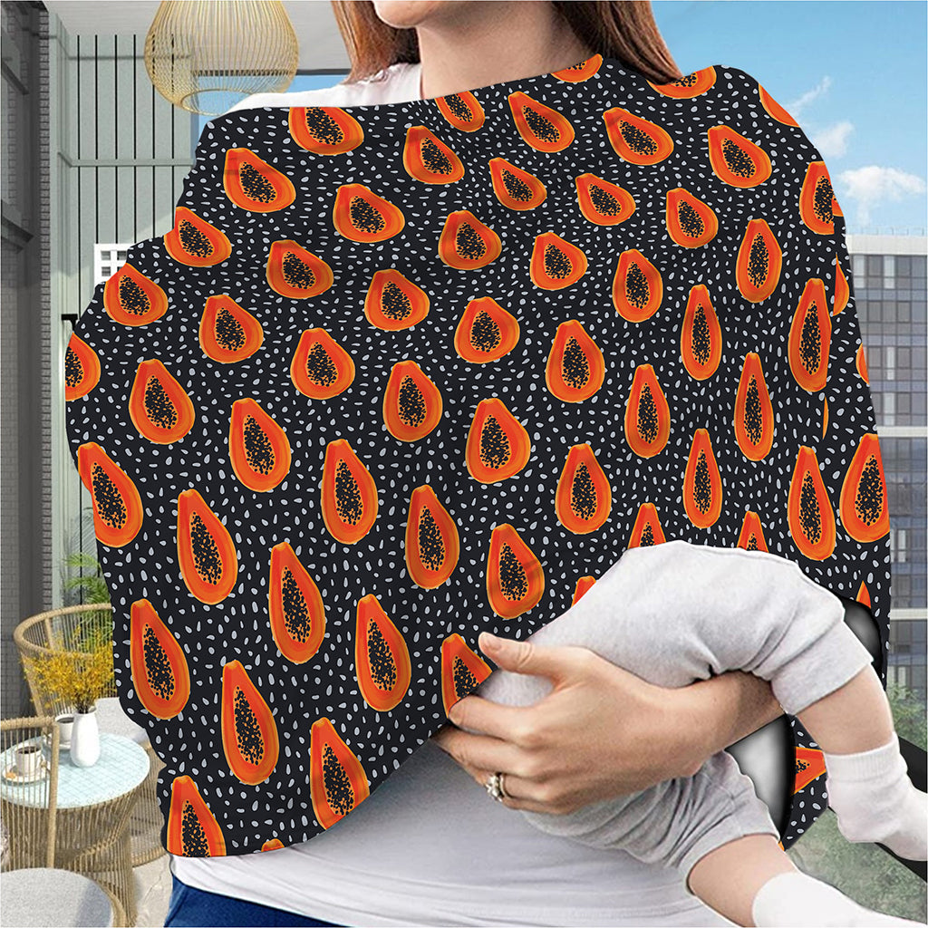 Exotic Papaya Pattern Print Baby Seat Cover