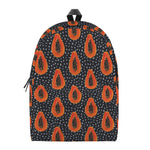 Exotic Papaya Pattern Print Backpack