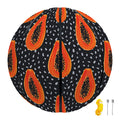 Exotic Papaya Pattern Print Basketball