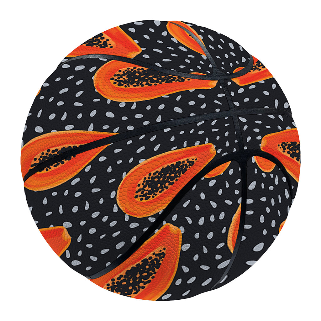 Exotic Papaya Pattern Print Basketball