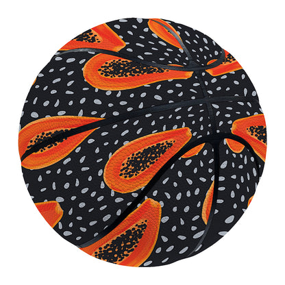 Exotic Papaya Pattern Print Basketball