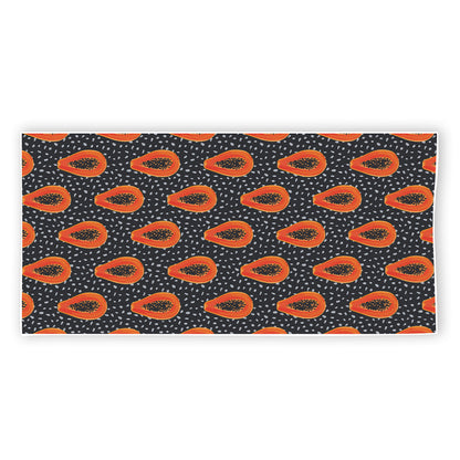 Exotic Papaya Pattern Print Beach Towel