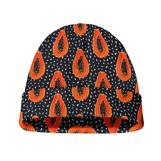 Exotic Papaya Pattern Print Beanie