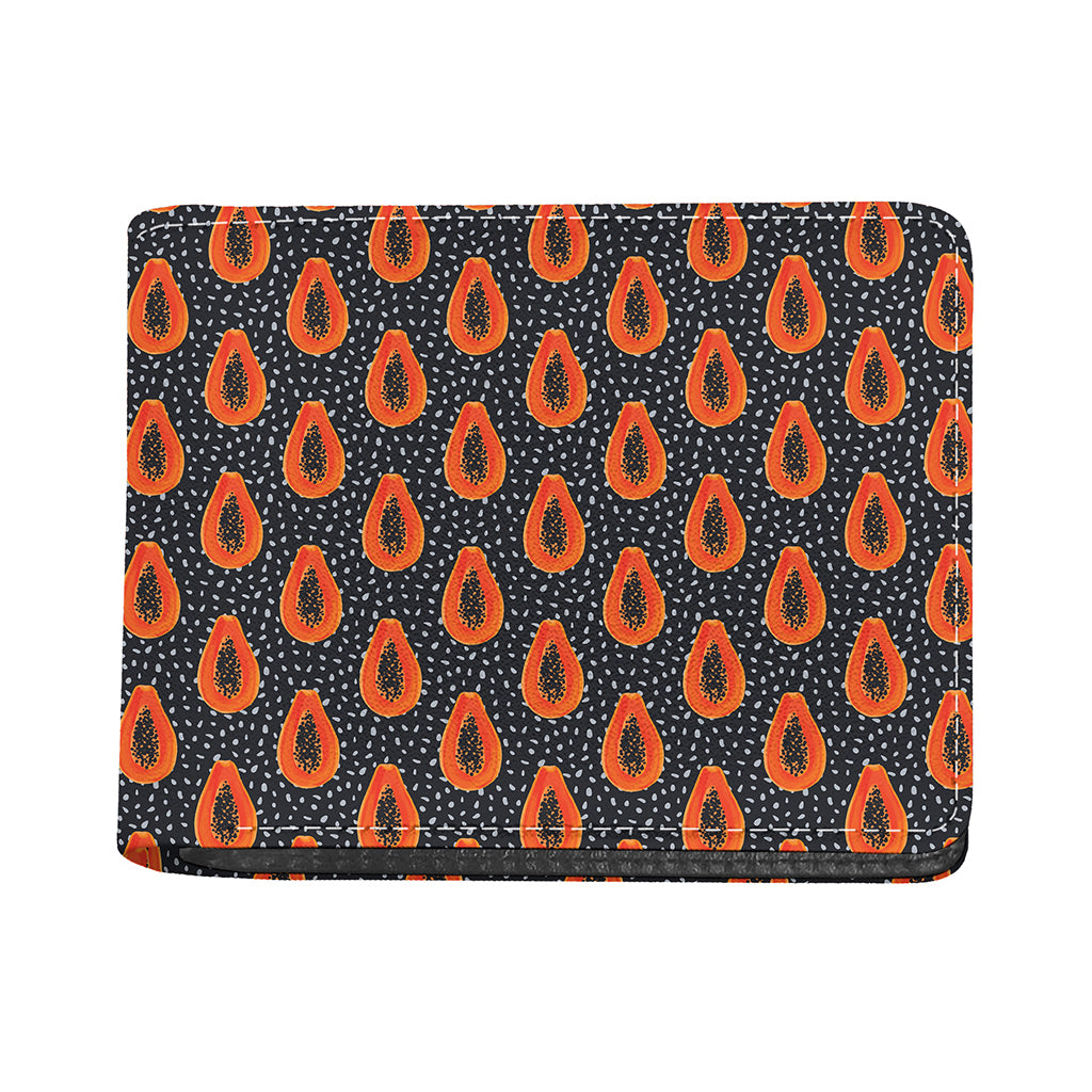 Exotic Papaya Pattern Print Bifold Wallet