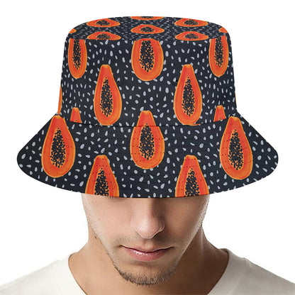 Exotic Papaya Pattern Print Bucket Hat