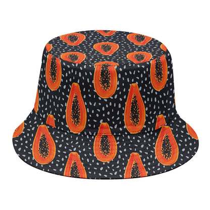 Exotic Papaya Pattern Print Bucket Hat