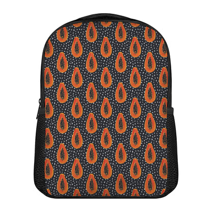 Exotic Papaya Pattern Print Casual Backpack
