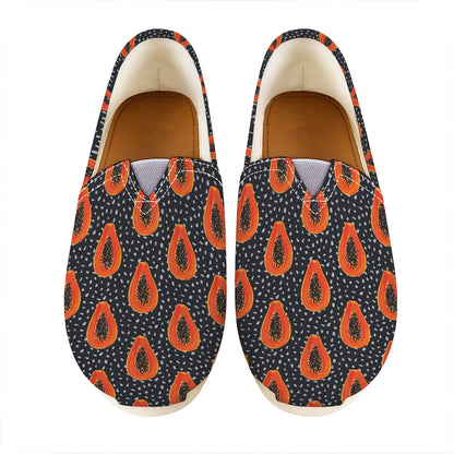 Exotic Papaya Pattern Print Casual Shoes