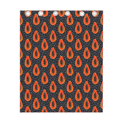 Exotic Papaya Pattern Print Curtain