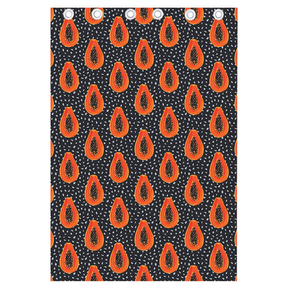 Exotic Papaya Pattern Print Curtain