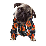 Exotic Papaya Pattern Print Dog Zip Up Hoodie