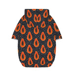 Exotic Papaya Pattern Print Dog Zip Up Hoodie