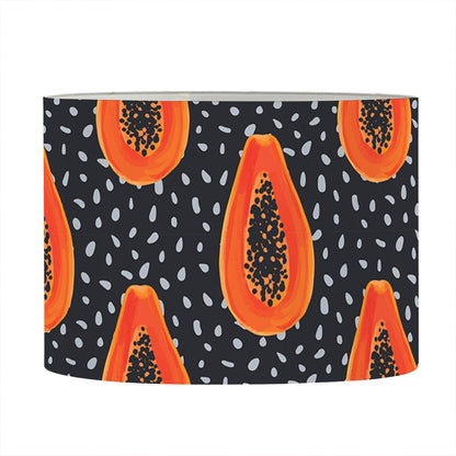 Exotic Papaya Pattern Print Drum Lamp Shade