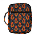 Exotic Papaya Pattern Print Front Pocket Bible Bag