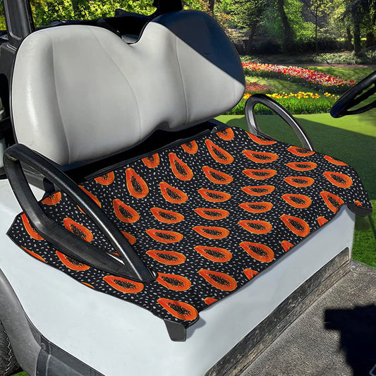 Exotic Papaya Pattern Print Golf Cart Seat Cover