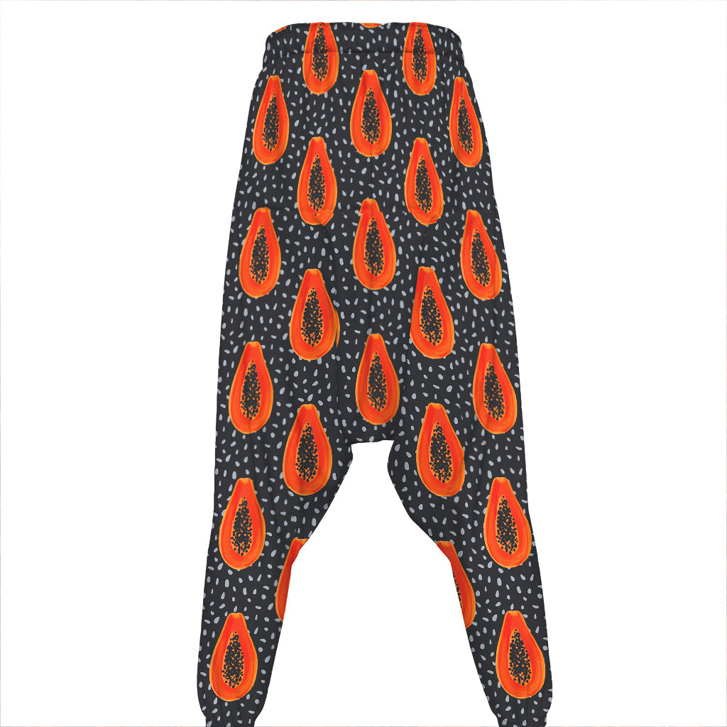 Exotic Papaya Pattern Print Hammer Pants