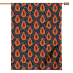 Exotic Papaya Pattern Print House Flag