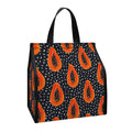 Exotic Papaya Pattern Print Insulated Lunch Tote