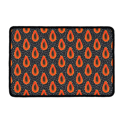 Exotic Papaya Pattern Print Kitchen Mat
