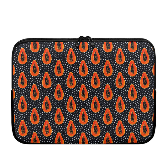 Exotic Papaya Pattern Print Laptop Sleeve