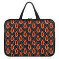 Exotic Papaya Pattern Print Laptop Sleeve With Handle