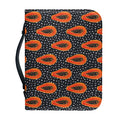 Exotic Papaya Pattern Print Leather Bible Cover