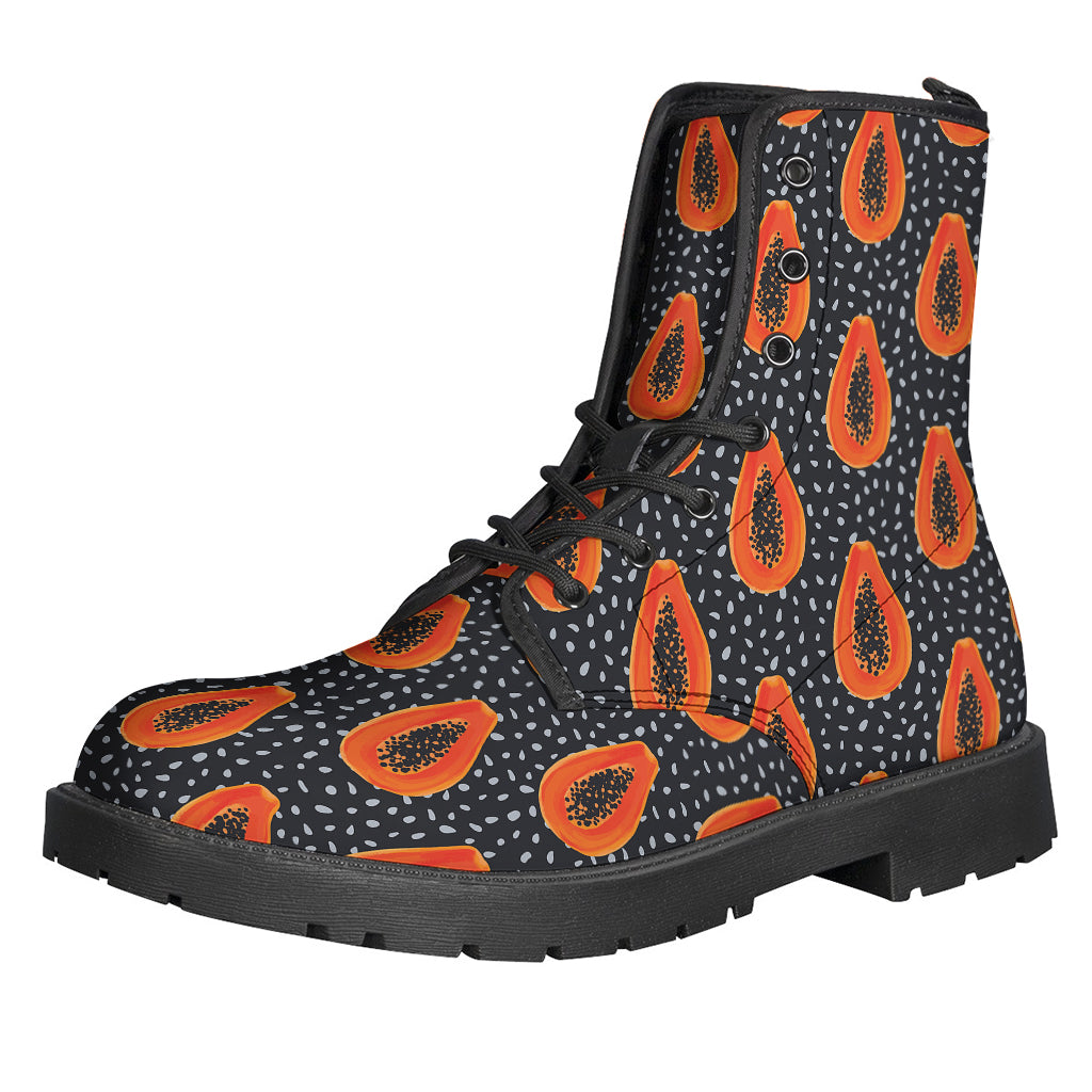 Exotic Papaya Pattern Print Backpack