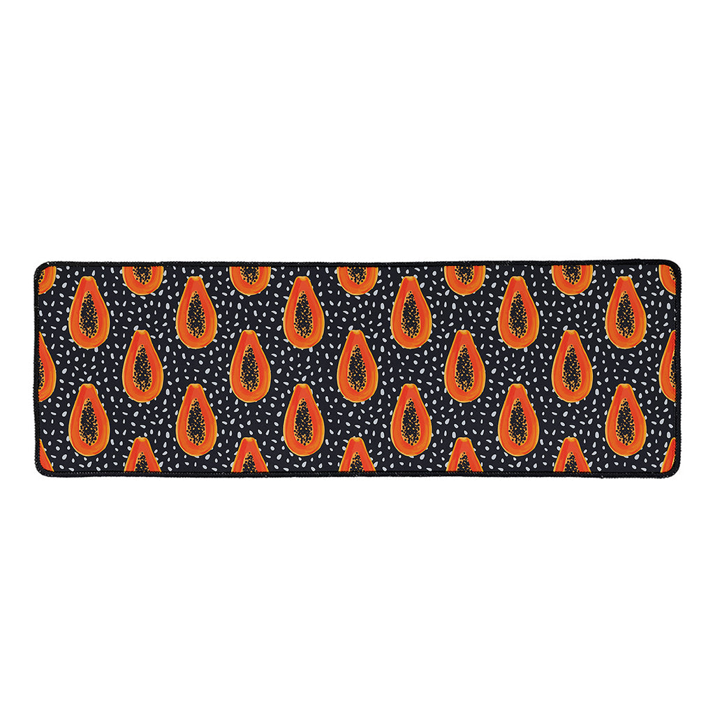 Exotic Papaya Pattern Print Long Kitchen Mat