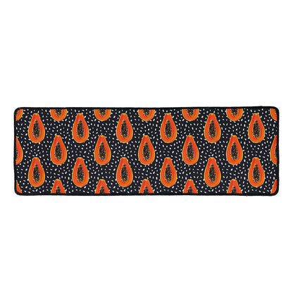Exotic Papaya Pattern Print Long Kitchen Mat