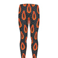 Exotic Papaya Pattern Print Men's Leggings