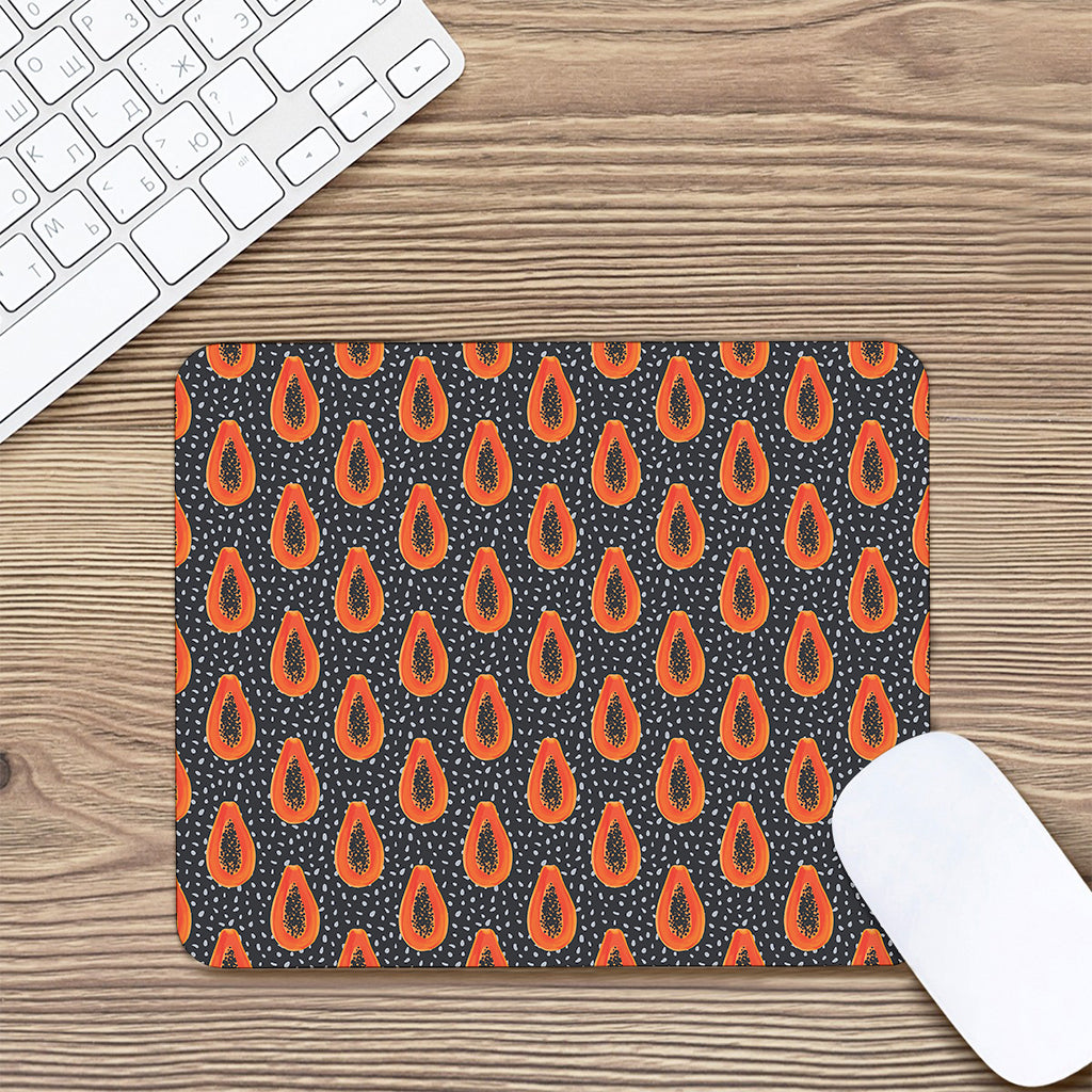 Exotic Papaya Pattern Print Mouse Pad