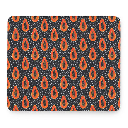 Exotic Papaya Pattern Print Mouse Pad