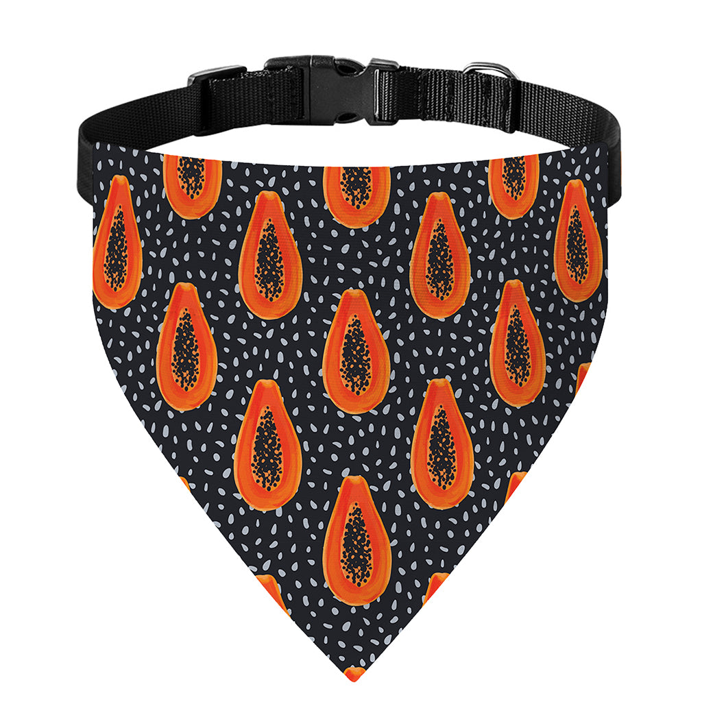 Exotic Papaya Pattern Print Over The Collar Dog Bandana