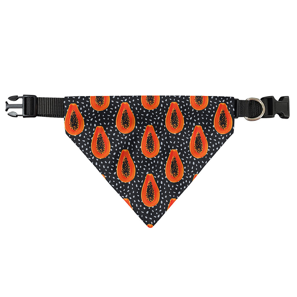 Exotic Papaya Pattern Print Over The Collar Dog Bandana