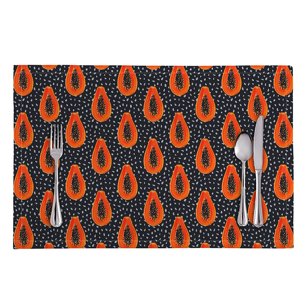 Exotic Papaya Pattern Print Placemat